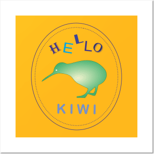 Kiwi bird Posters and Art